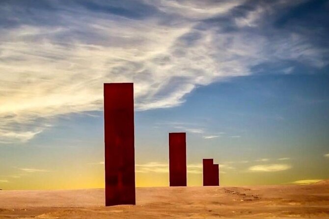 Doha: West Coast Tour Sculpture,Camel Racing Track Rock Formation - Pickup and the Private-Group Comfort Factor