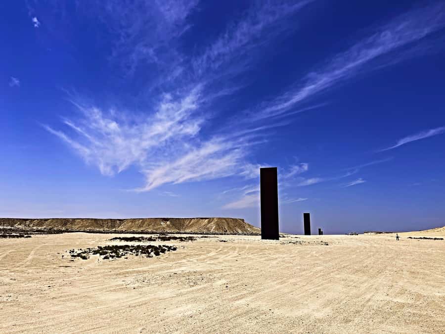 Doha: West Qatar Guided Journey With Pickup & Drop-Off - Richard Serra East-West/West-East in the Desert