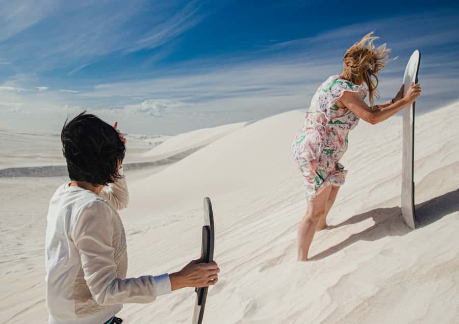 Dune Bashing, Sandboarding, Camel Ride & Optional ATV Ride - Sandboarding: Turning Gravity Into Fun