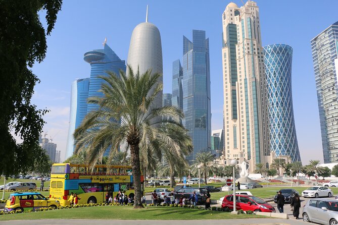 Hop On Hop Off Sightseeing Tour in Doha - Stops 1 to 5: hotels, Museum of Islamic Art, and BoxPark breaks