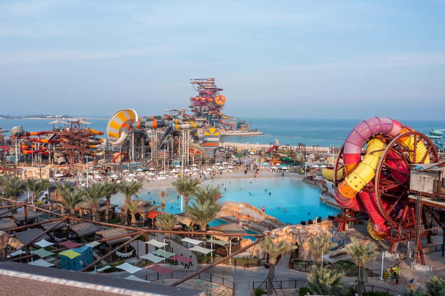 Lusail: Meryal Waterpark Entry Ticket - VR slides and the entertainment cave: tech breaks that help you pace