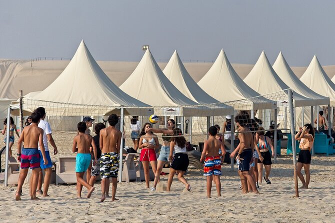 Private Full Day Desert Safari - The Gulf Swim Break: Refreshing, Hot-Water Reality