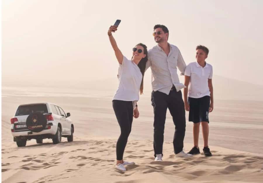 Relax Inland Sea Tour, Desert Safari, Camel Ride, SandBoard - Getting out of Doha: pickup, the 4x4 ride, and why the timing works