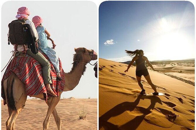 Sharing or Private Safari, Sand Boarding, Camel Ride, inland Sea Quick swim - Driving Past Mesaieed, The Industrial Side of Qatar