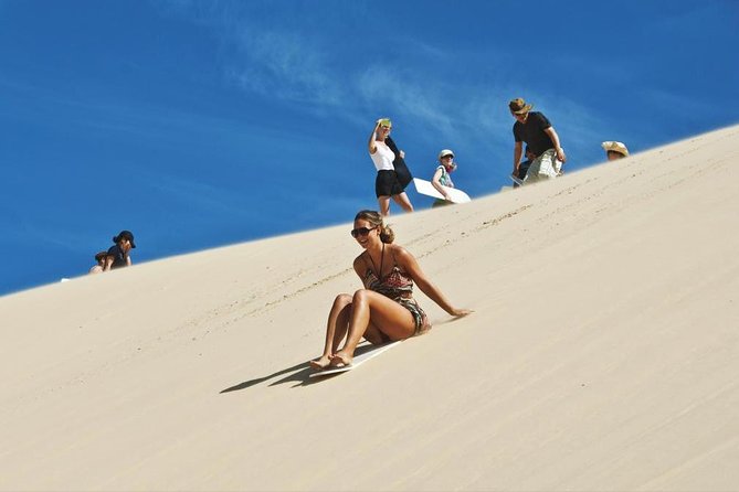 Sharing or Private Safari, Sand Boarding, Camel Ride, inland Sea Quick swim - Inland Sea Views vs. the Arabian Gulf Swim, A Smart Two-Part Plan