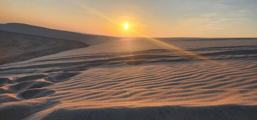 Sunrise or Sunset desert Safari with Sandboarding in Qatar - Arabic Tea and Coffee, a Small Stop With Big Mood Impact