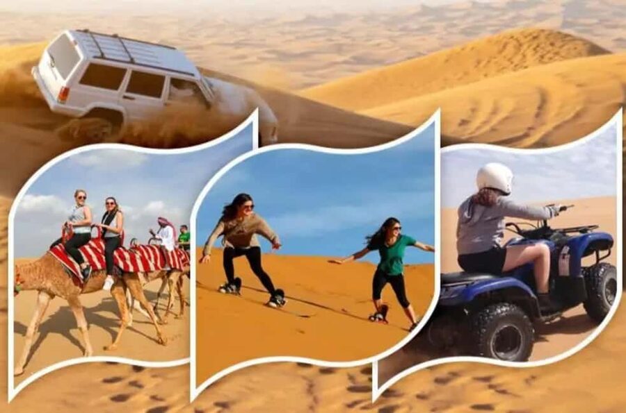 Sunset Desert Safari with Dune Bashing & Inland Sea Views - Picking up in Doha, then switching into desert mode