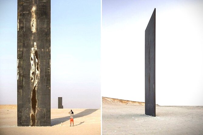 West Coast tour, Zekreet, Richard Serra Sculpture, Mushroom Rock Formation - Al-Shahaniya stop: the racing track scene only really lights up seasonally